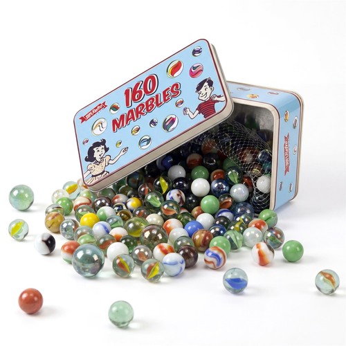 Glass marbles metal - glass, 160