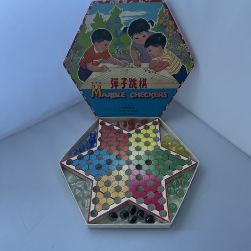1960s marble checkers - checkers, /