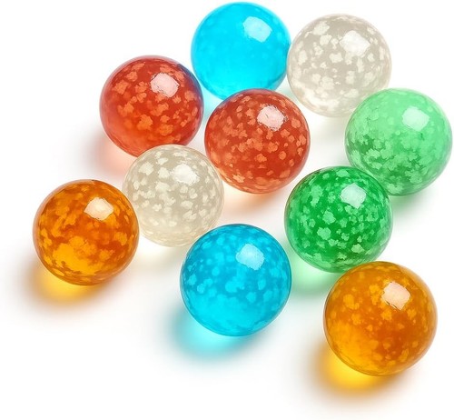 10pcs large glass marbles - glass,