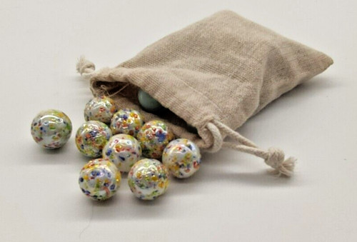 Round glass marbles cloth - x,