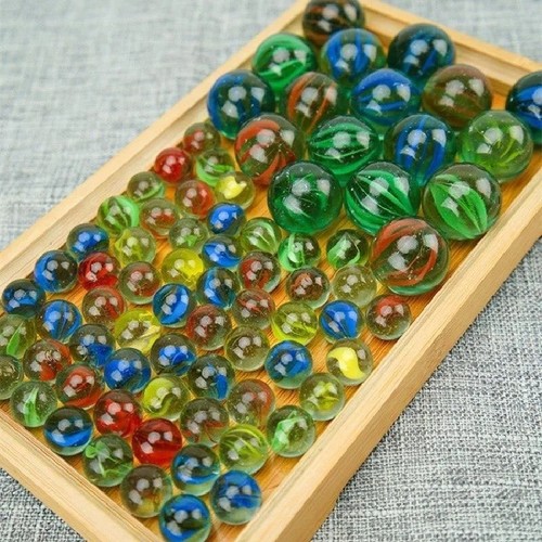 30x coloured glass marbles - 30x, |