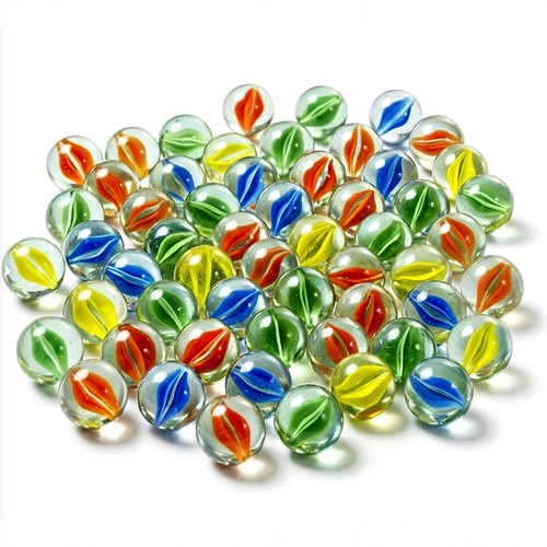 78pcs coloured glass marbles - 78pcs,