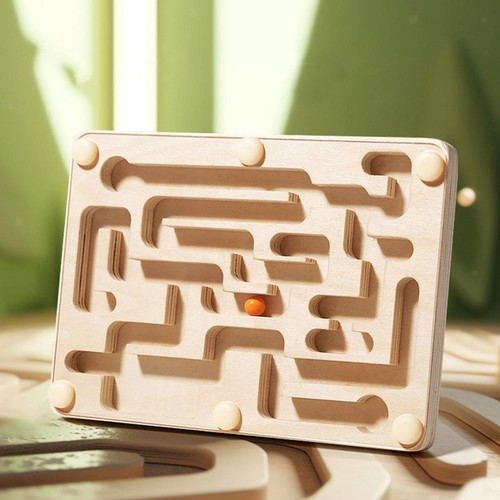 Marble maze wooden labyrinth - maze,