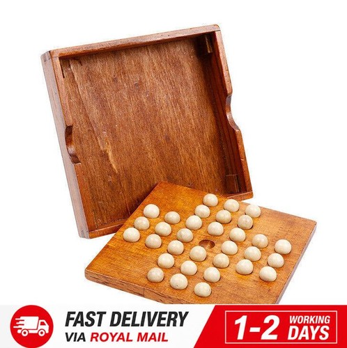 Solitaire game wooden marble - solitaire,