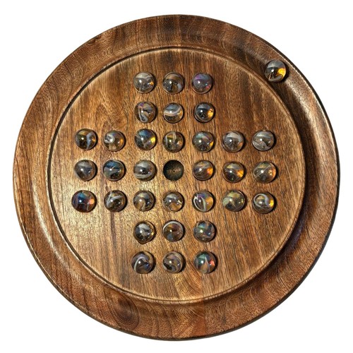 22cm diameter wooden solitaire