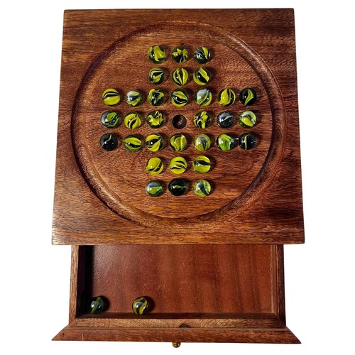 Wooden solitaire with - wooden,