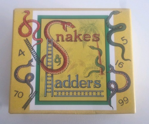 Retro snakes ladders board - ladders,