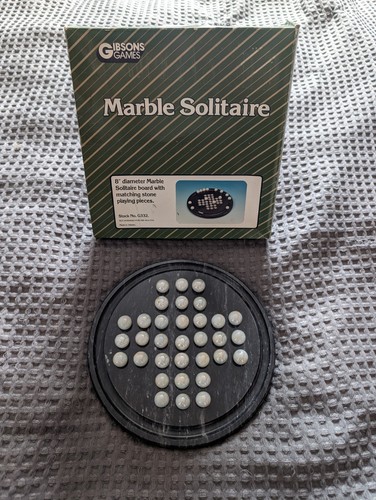 Vintage marble solitaire - vintage,