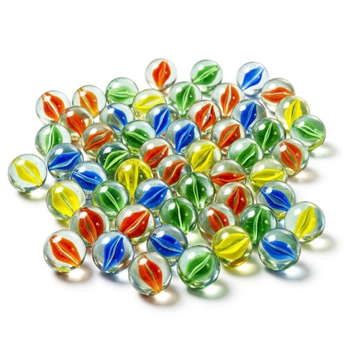 Coloured glass marble for - coloured, kids