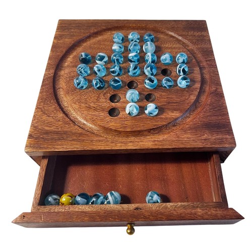 Wooden solitaire with oxygen - wooden,