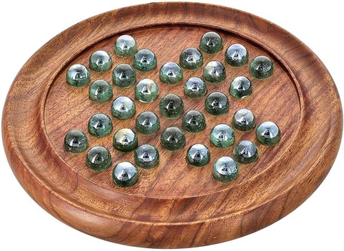 Solitaire wooden board game - solitaire,